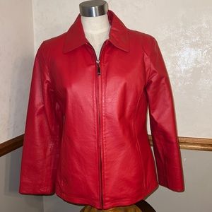 Beautiful Red leather Jacket
